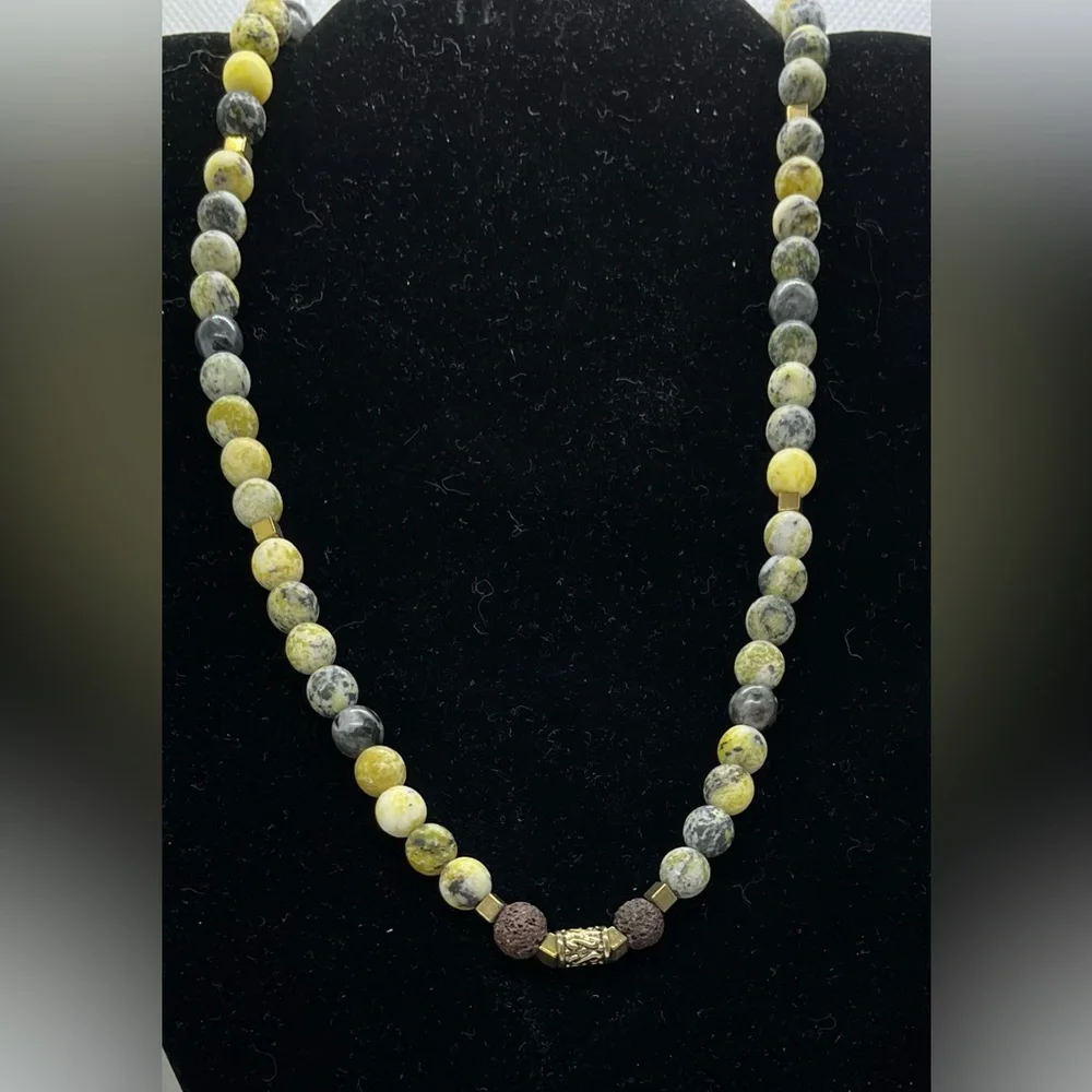 Yellow Turquoise Half Mala - Picture 3 of 3